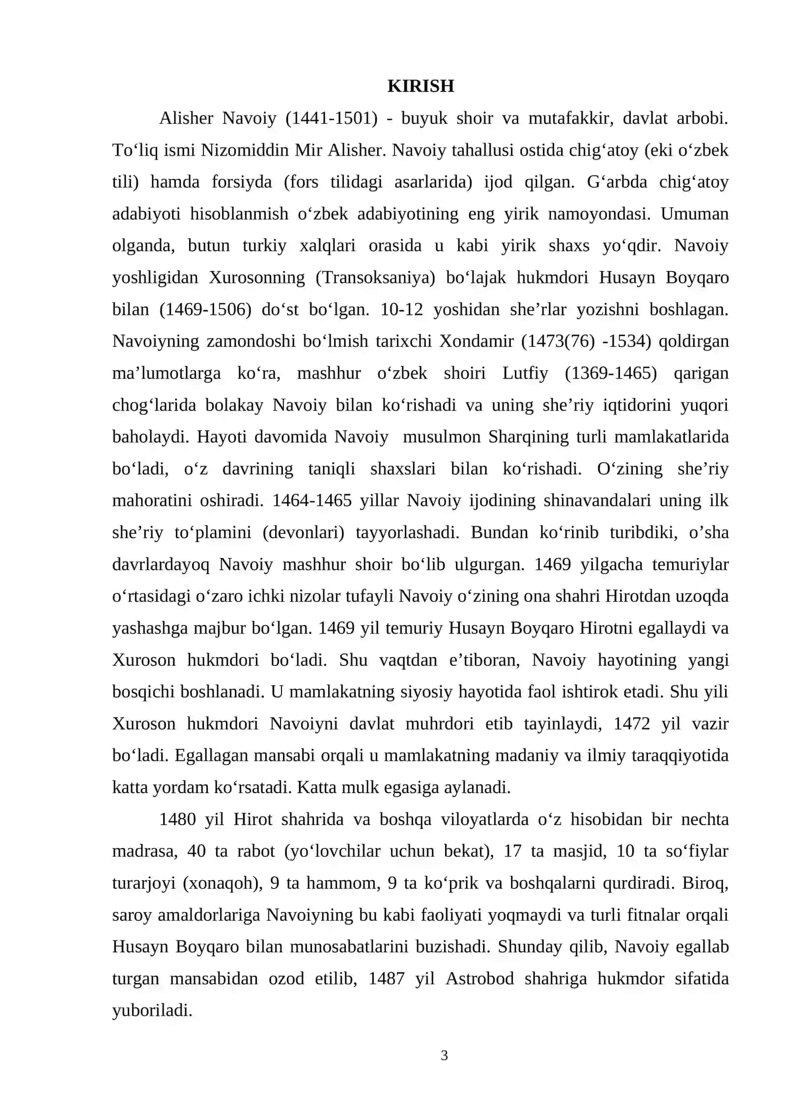 Alisher Navoiy o'zbek adabiyotining asoschisi 3