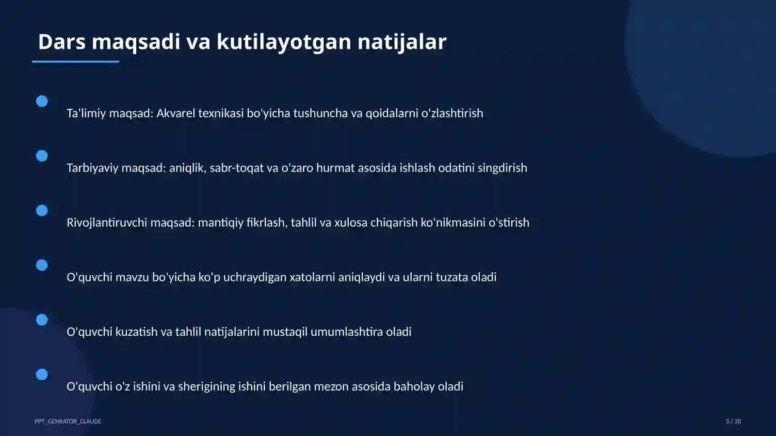 Akvarel texnikasi (5-sinf) 3