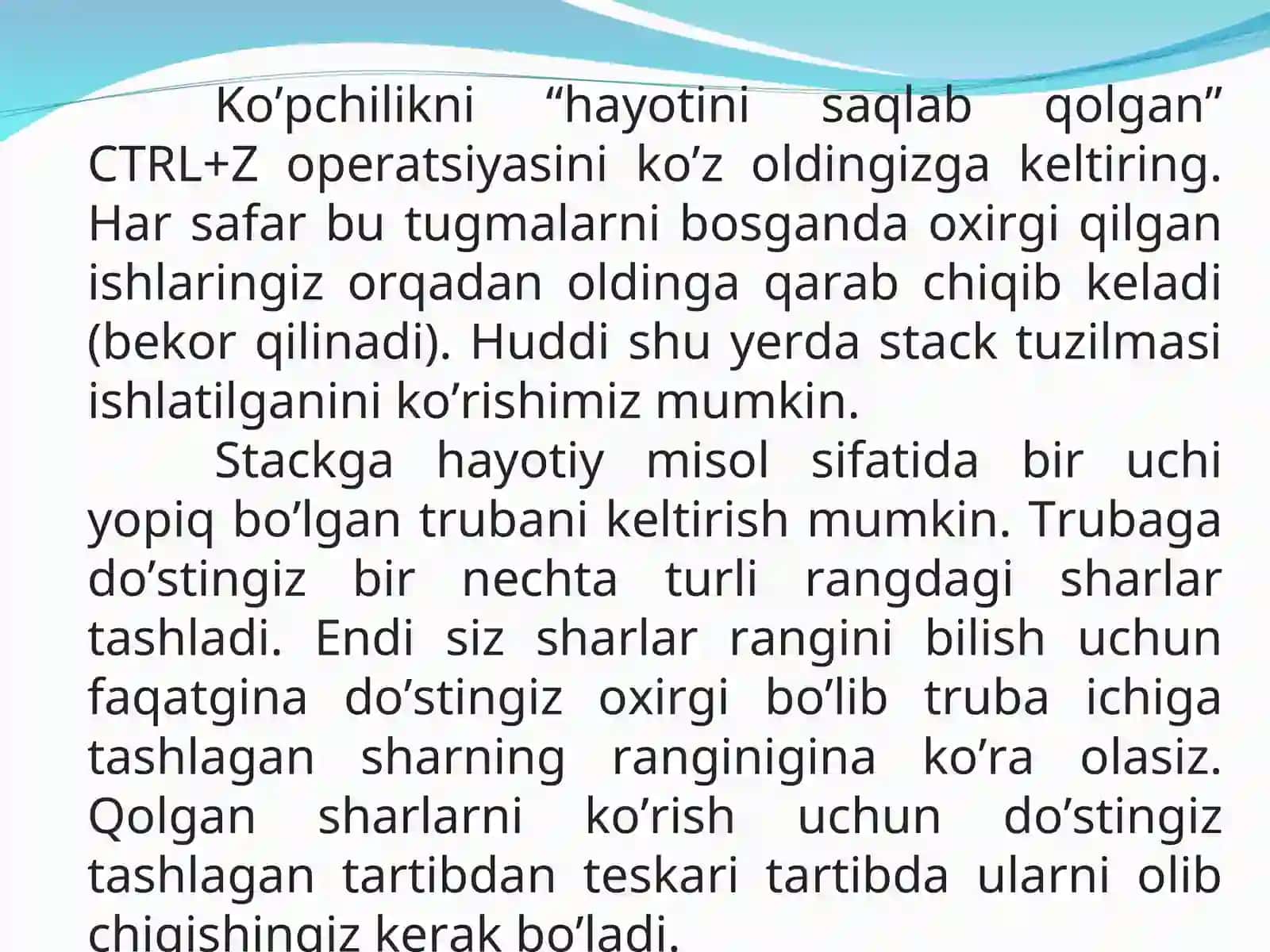 Navbat (Queue). FIFO prinsipi, oddiy va aylanuvchi navbatlar 3