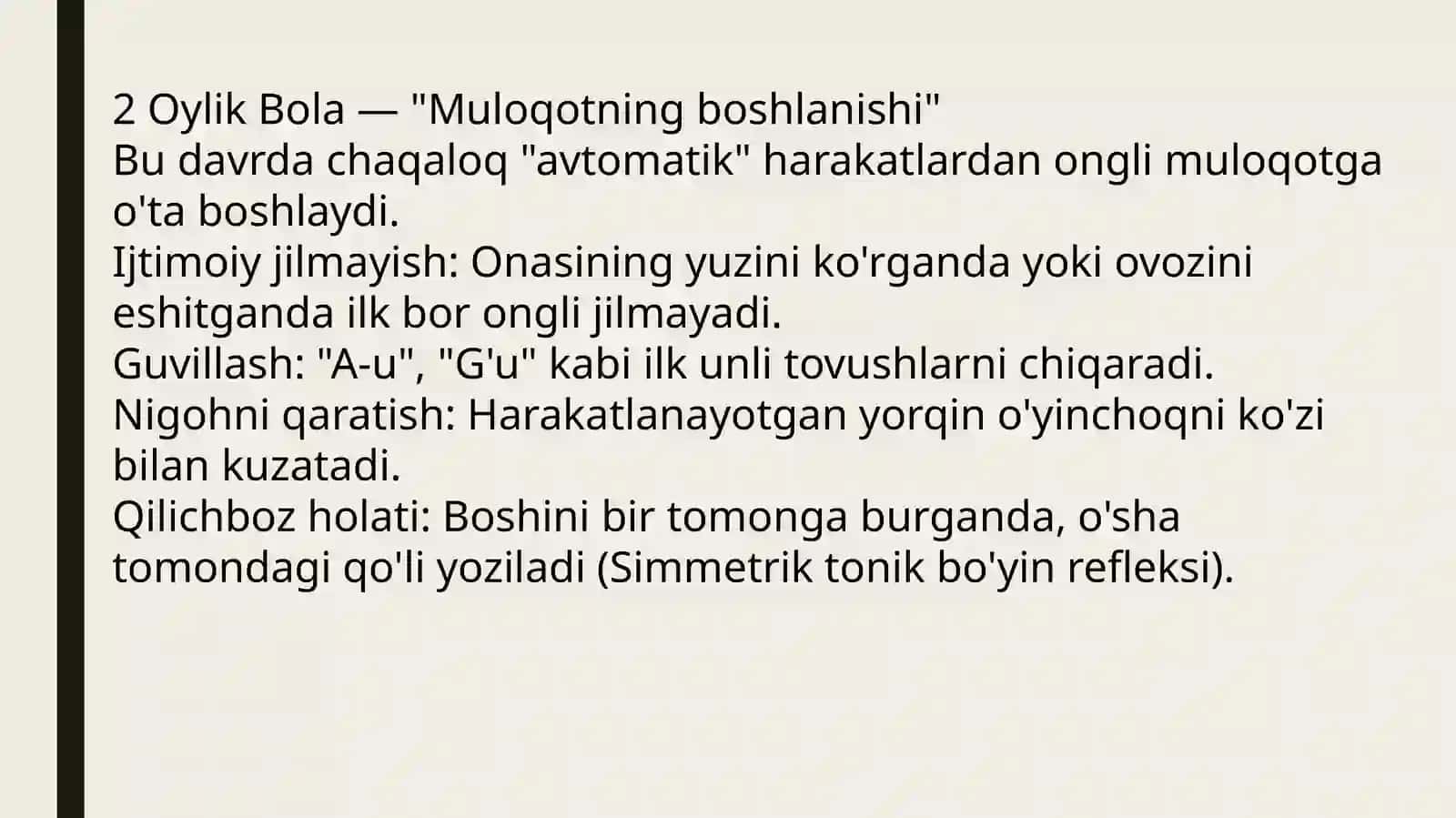 Ikki oylik chaqaloq 3