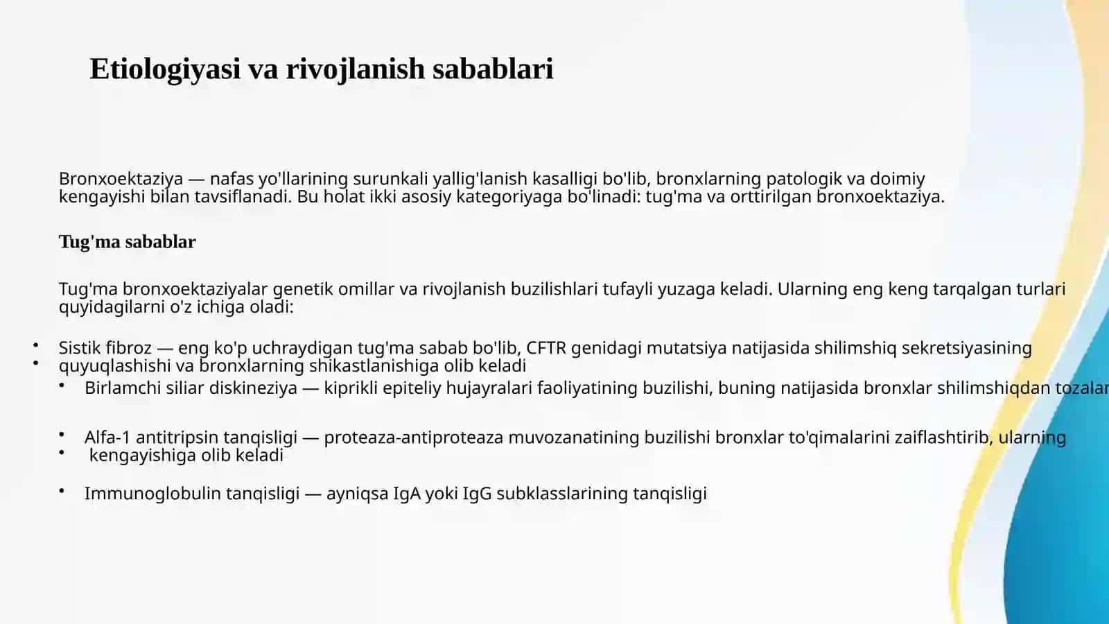 Bronxoektatik kasalliklar 3