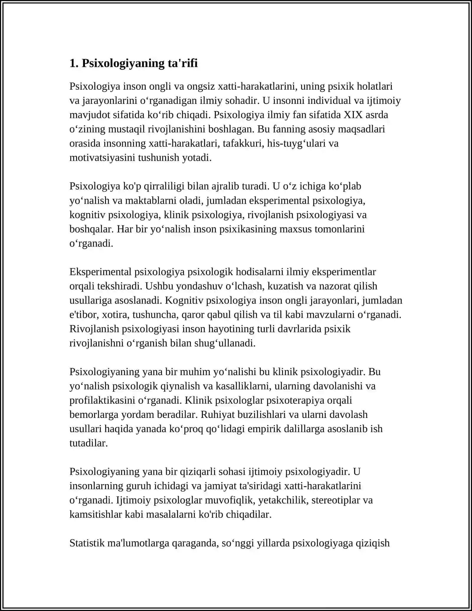 PSIXOLOGIYA FANINING PREDMETI 3