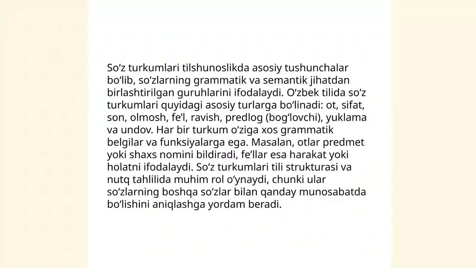 Boshlang‘ich sinflarda so‘z turkumlarini o‘rganishdagi uzviylik va uzluksizlikning ta’minlanishini tahlil qilish 3