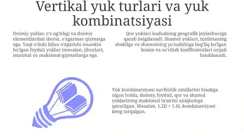 Vertikal yuklarning ta’siriga konstruksiyalarini hisoblash 3