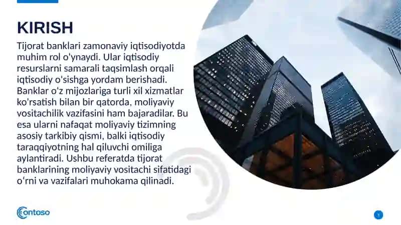 Tijorat banklari moliyaviy vositachi sifatida 3