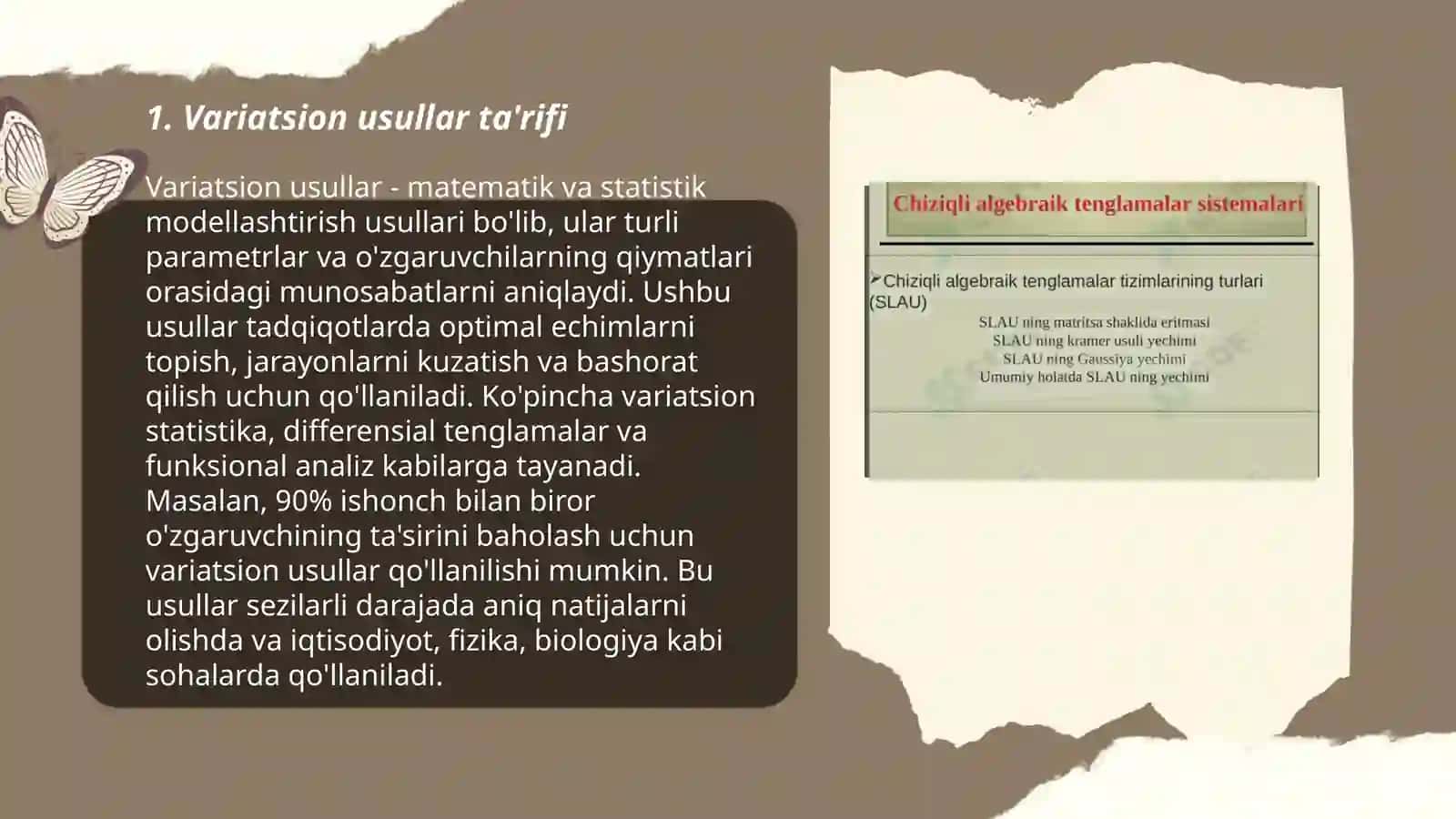 Chiziqli algebraik tenglamalar sistemlarini taqribiy yechishning variatsion usullari 3