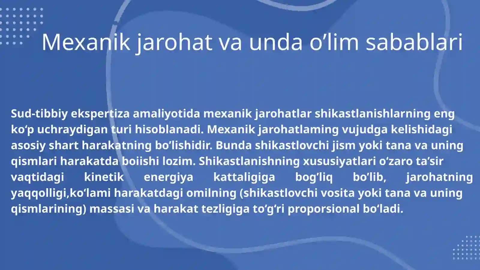 MEXANIK JAROHATLAR 3