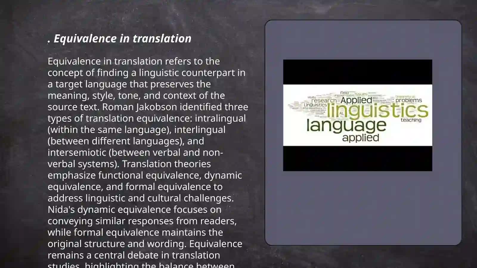 Theoretical issues in translation 3