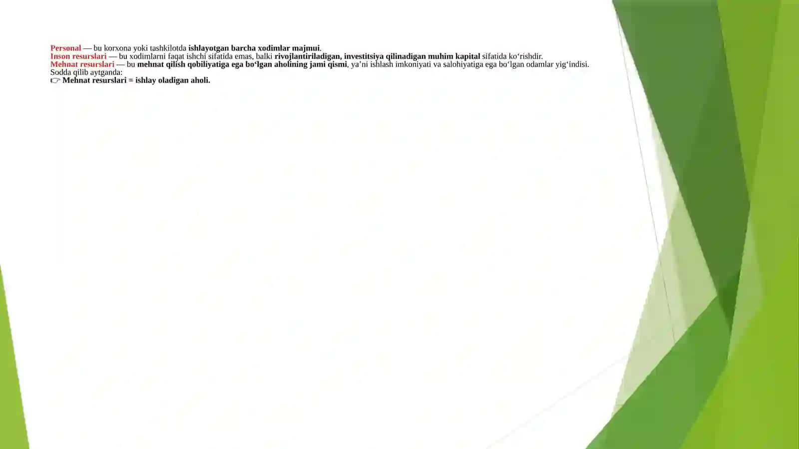 RESURSLARNI REJALASHTIRISH VA MEHNAT RESURSLARI BOZORINI RIVOJLANTIRISH TENDENSIYALARI 3