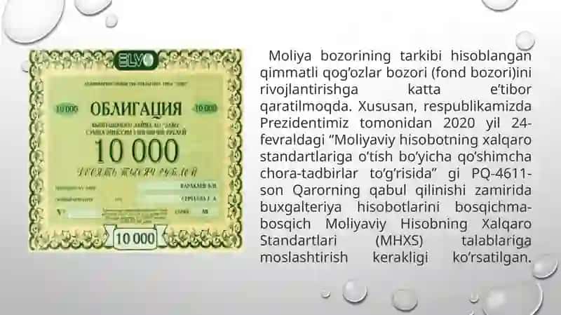 Qimmatliq og’ozlar va ubilan bog’liq bo’lgan muomalar hisobi 3