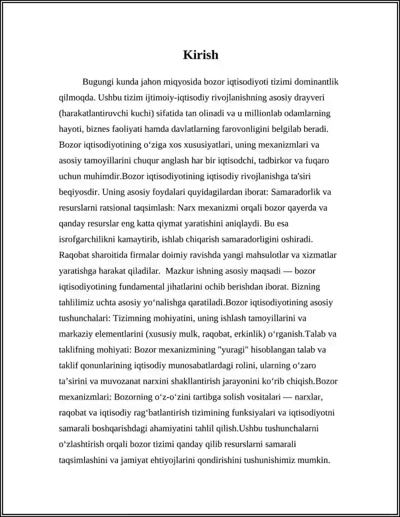 BOZOR IQTISODIYOTINING MAZMUNI 3