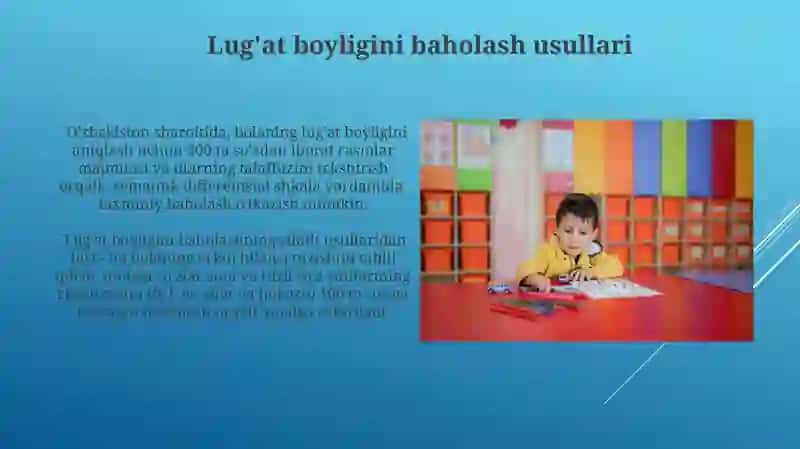 Lug'at boyligini baholash usullari 3