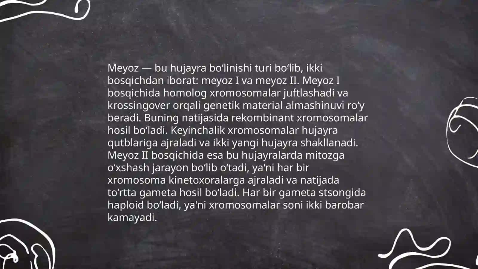 Meyozning asosiy bosqichlari 3