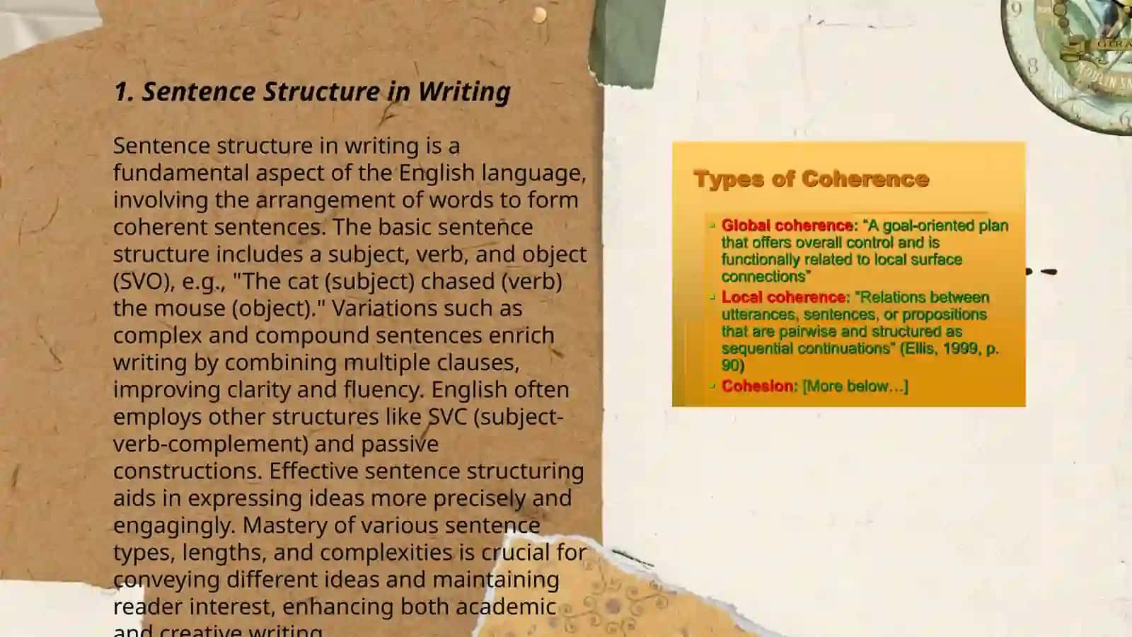 Cohesion and coherence 3