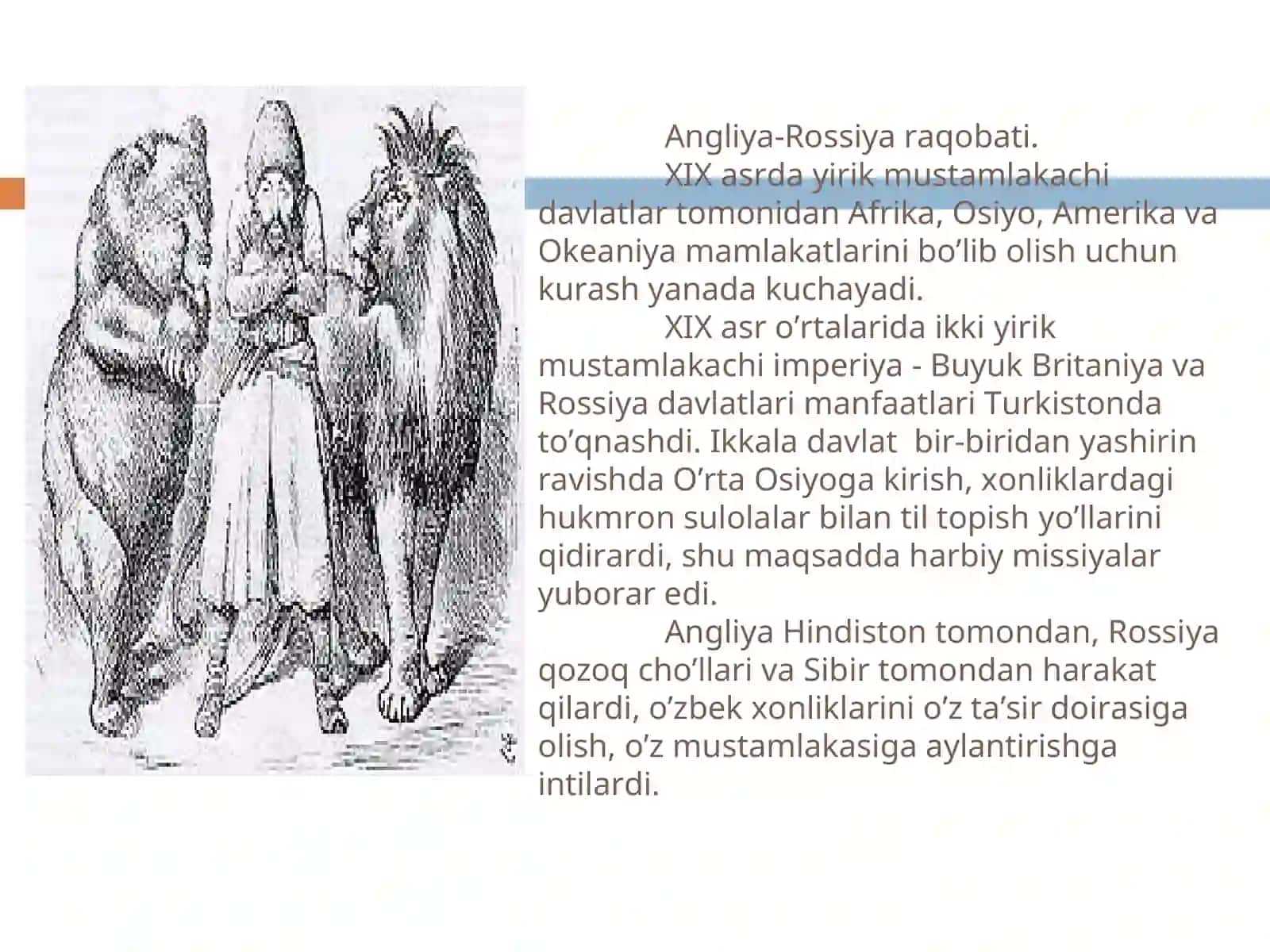Rossiya imperiyasining Turkistonni bosib olishi, uning istibdodiga qarshi milliy ozodlik kurashi. Jadidchilik 3