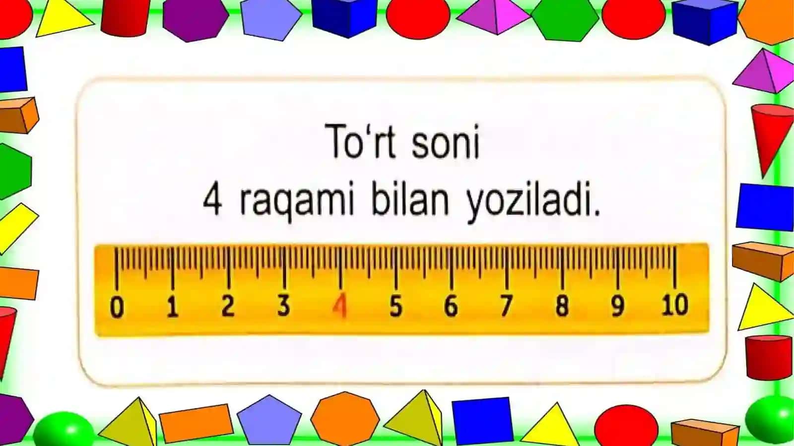 4 soni va raqami 3