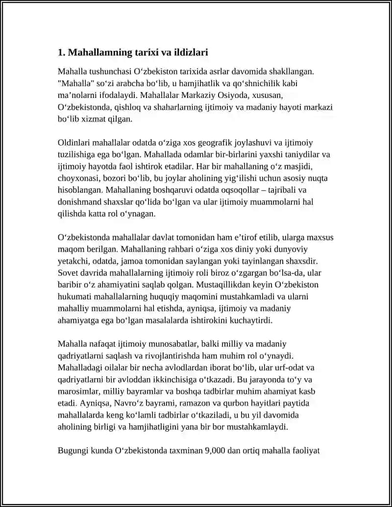 MENING MAHALLAM – MENING FAXRIM 3