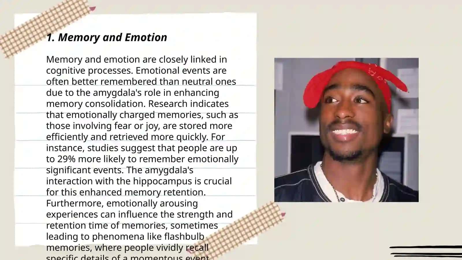 Remembering and sensing 3