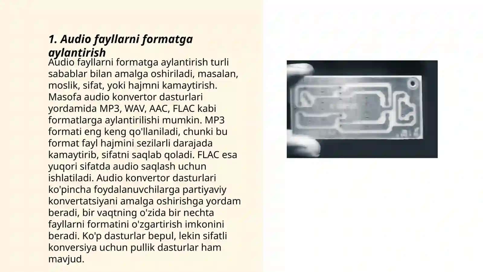 Audio va video materiallarga ishlov berish 3