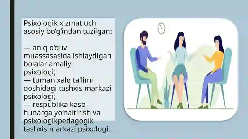psixologik xizmatni tashkil etish muammolari 3