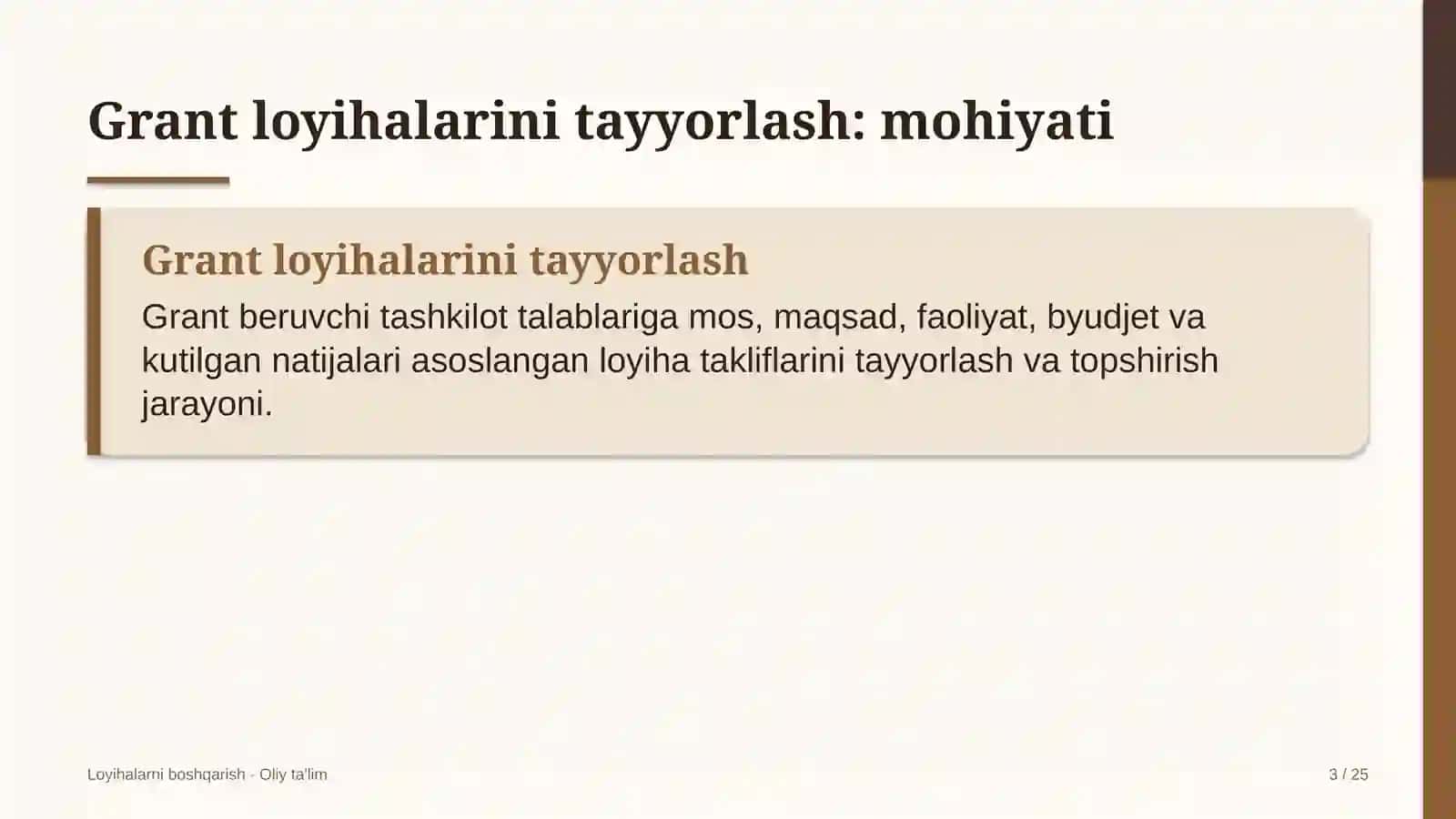 mehnat inspeksiyalarida grant loyihalarini tayyorlash 3457 3