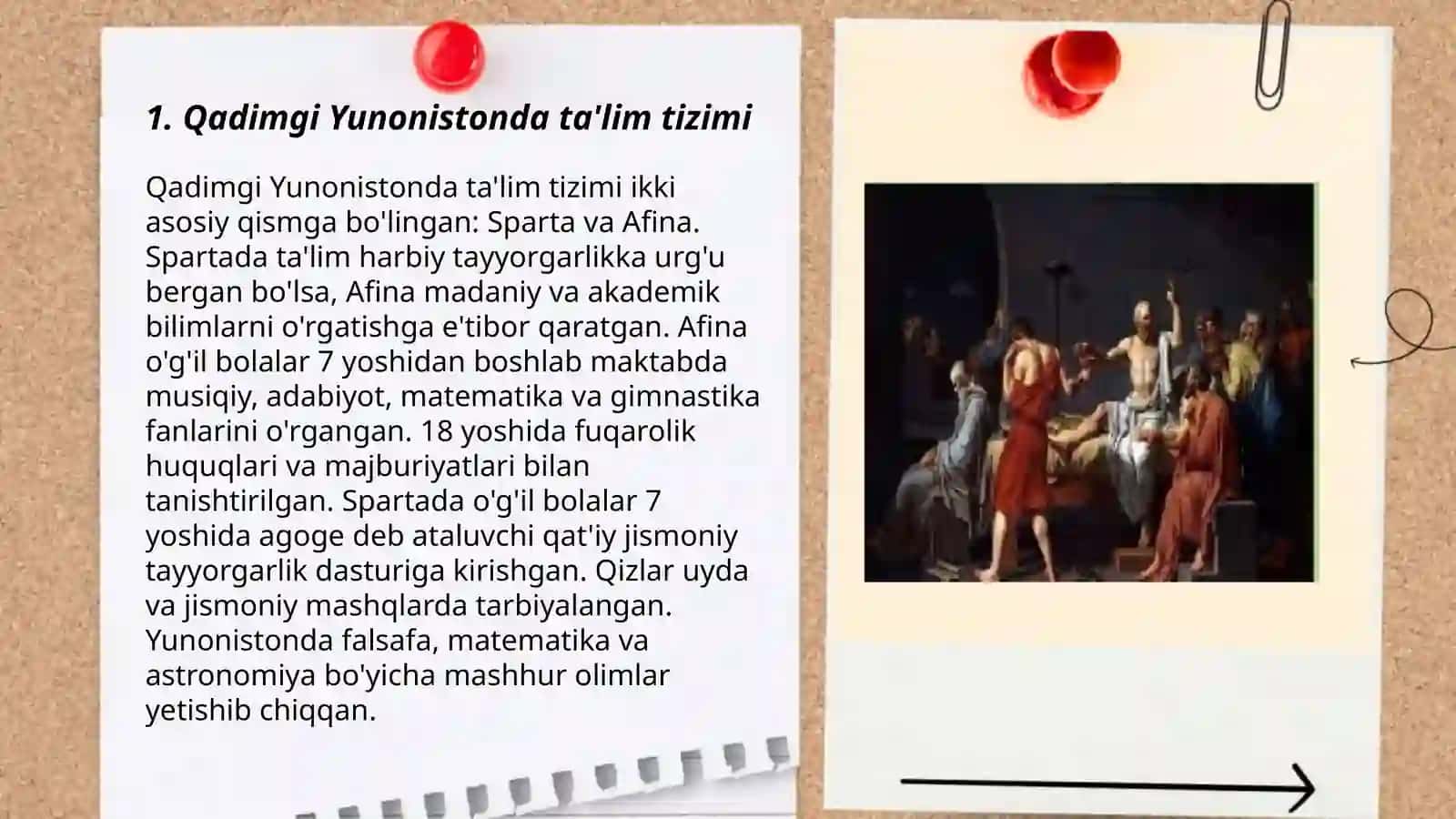 Jahon pedagogika fani va rivojlanish tarixi. Qadimgi Yunoniston va Rim davlatlarida taʼlim tarbiya 3