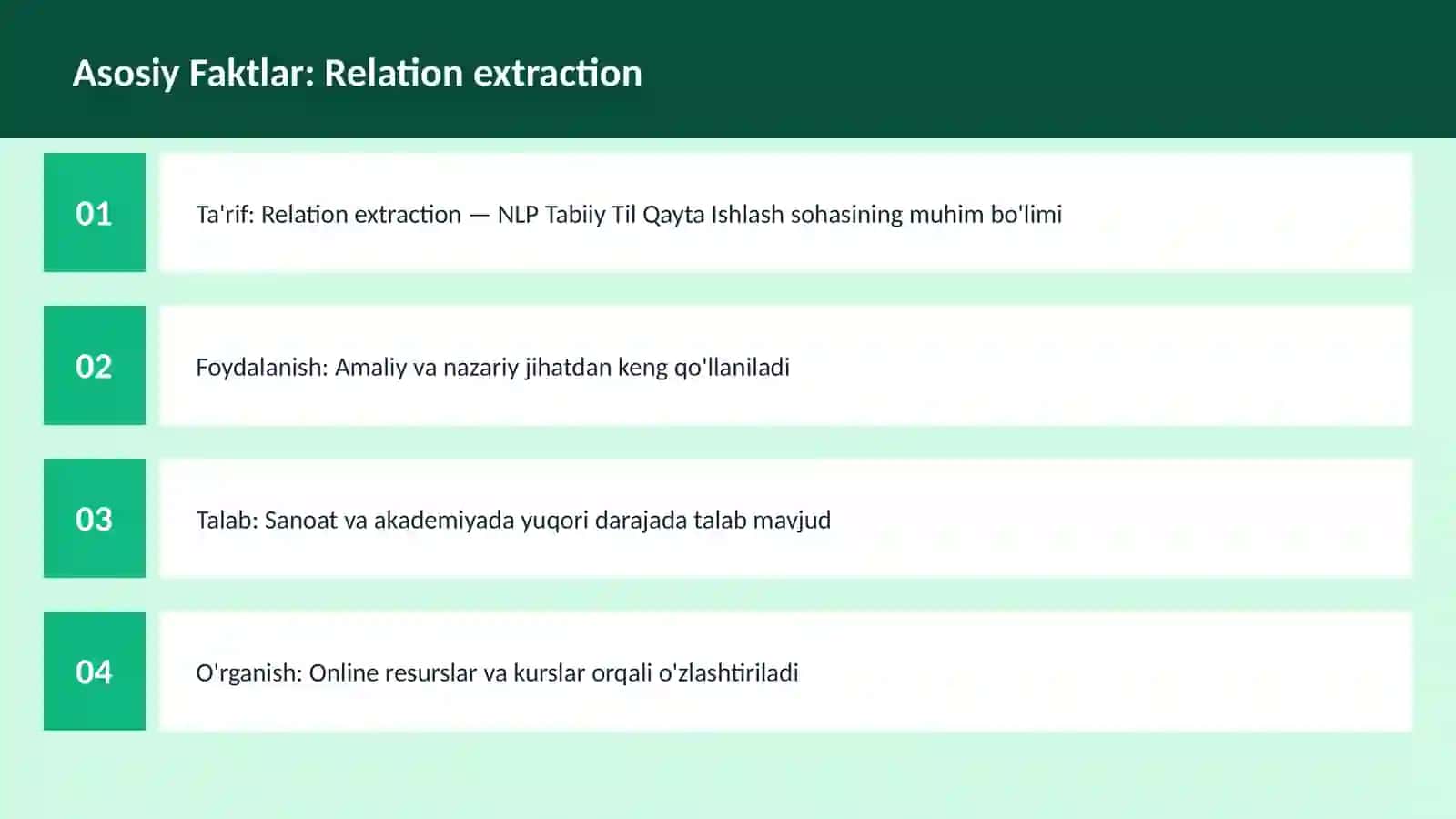 Relation extraction 3