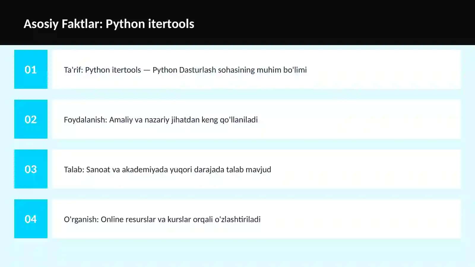 Python itertools 3