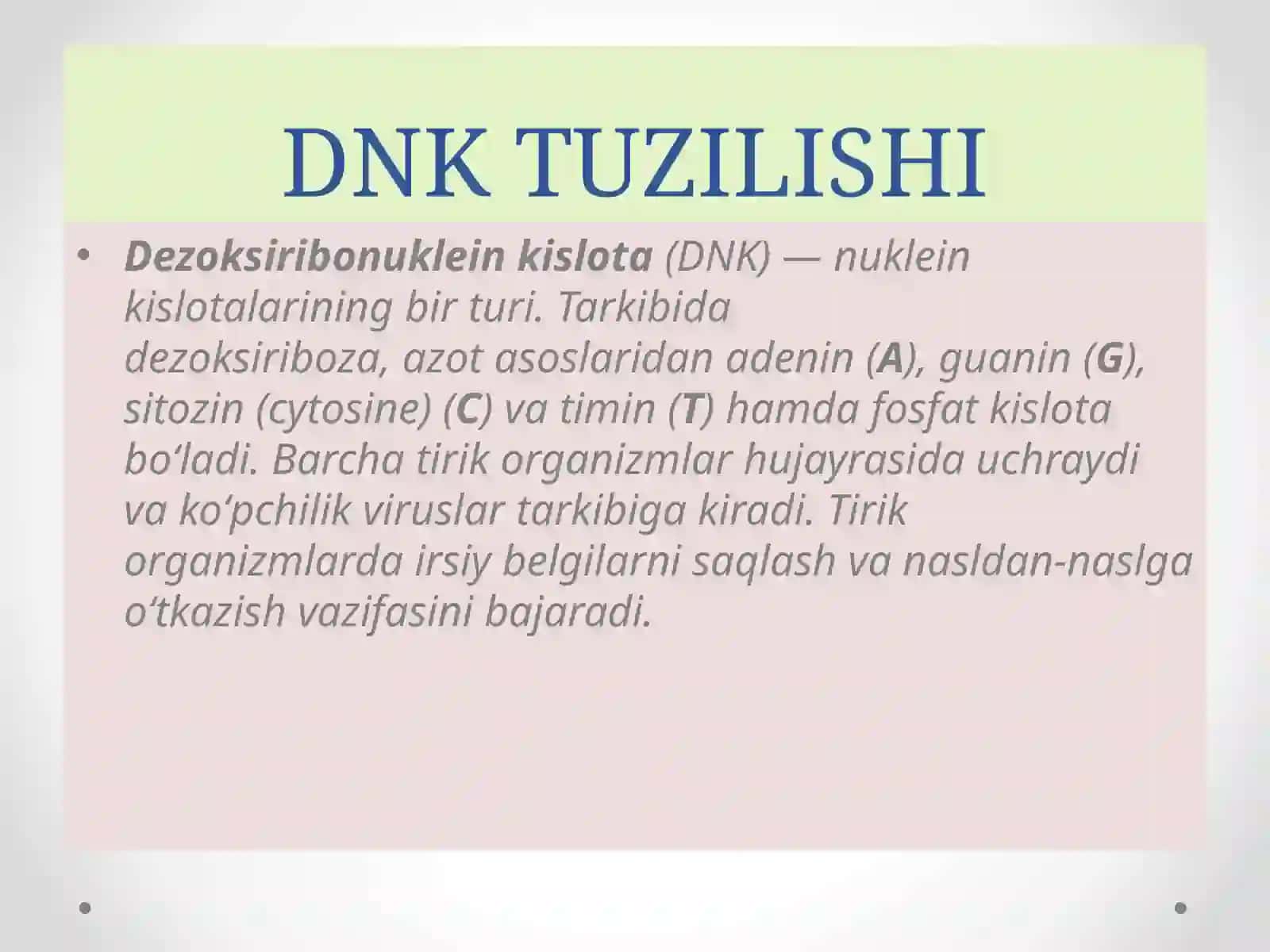 Mikroorganizmlarning o'zgaruvchanligi va irsiy material 3