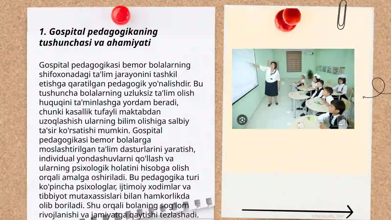 Gospital pedagogikaning tushunchasi va ahamiyati 3
