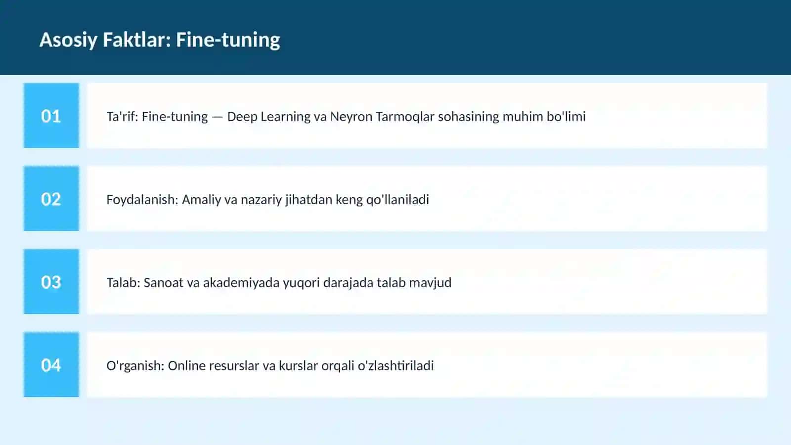 Fine-tuning 3