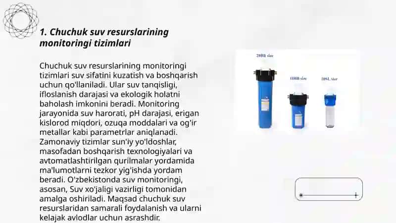 Chuchuk suvlarni muhofaza qilish monitoringi 3