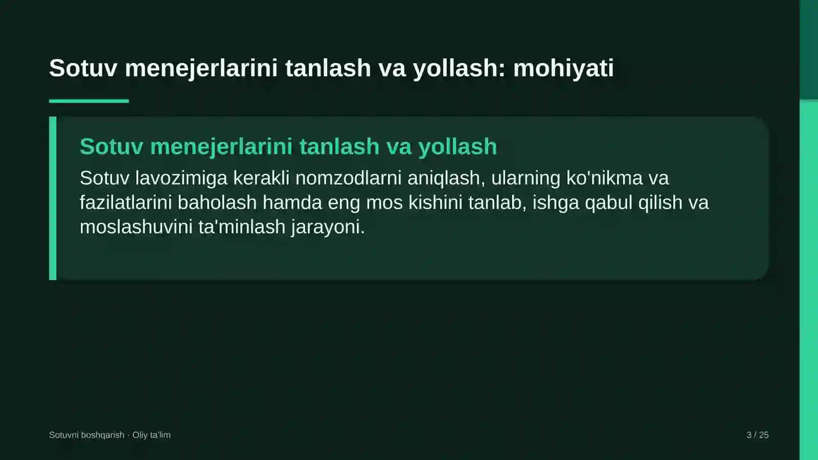 buxgalteriya xizmatlarida sotuv menejerlarini tanlash va yollash 7323 3