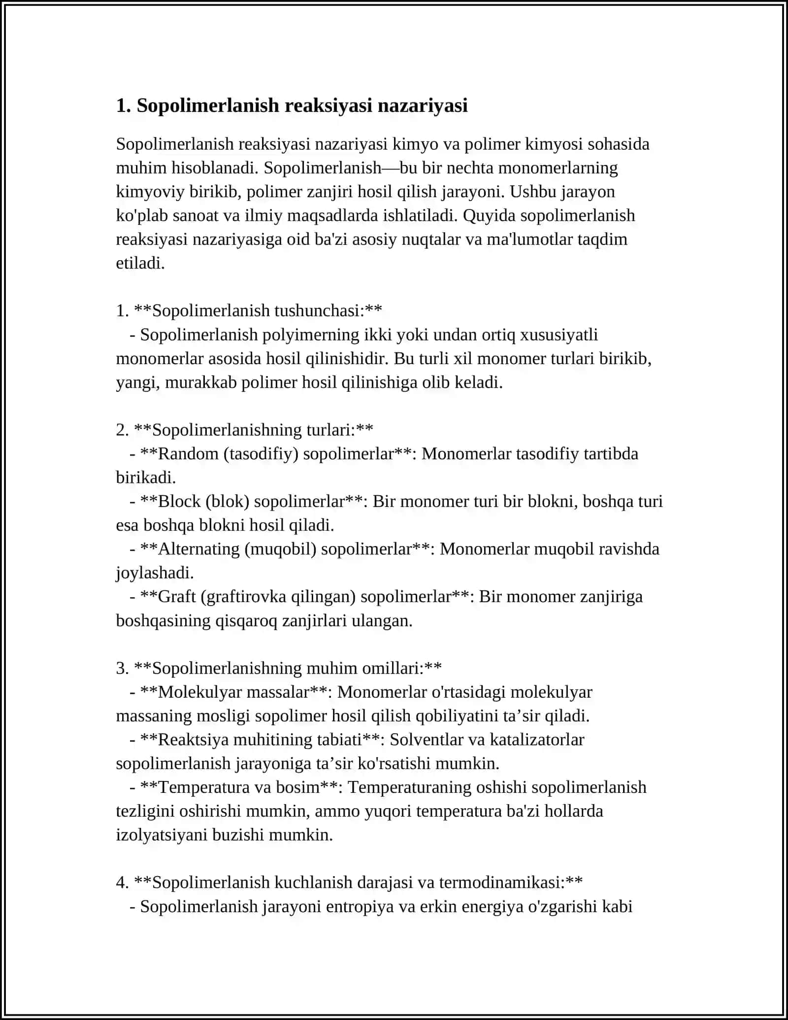 Sopolimerlanish reaksiyasi boyicha olinadigan sintetik kauchuklar 3