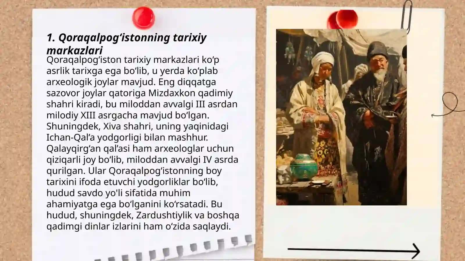 Qoraqolpog‘istonning qadimgi shaharlari, bozor va savdo markazlari 3