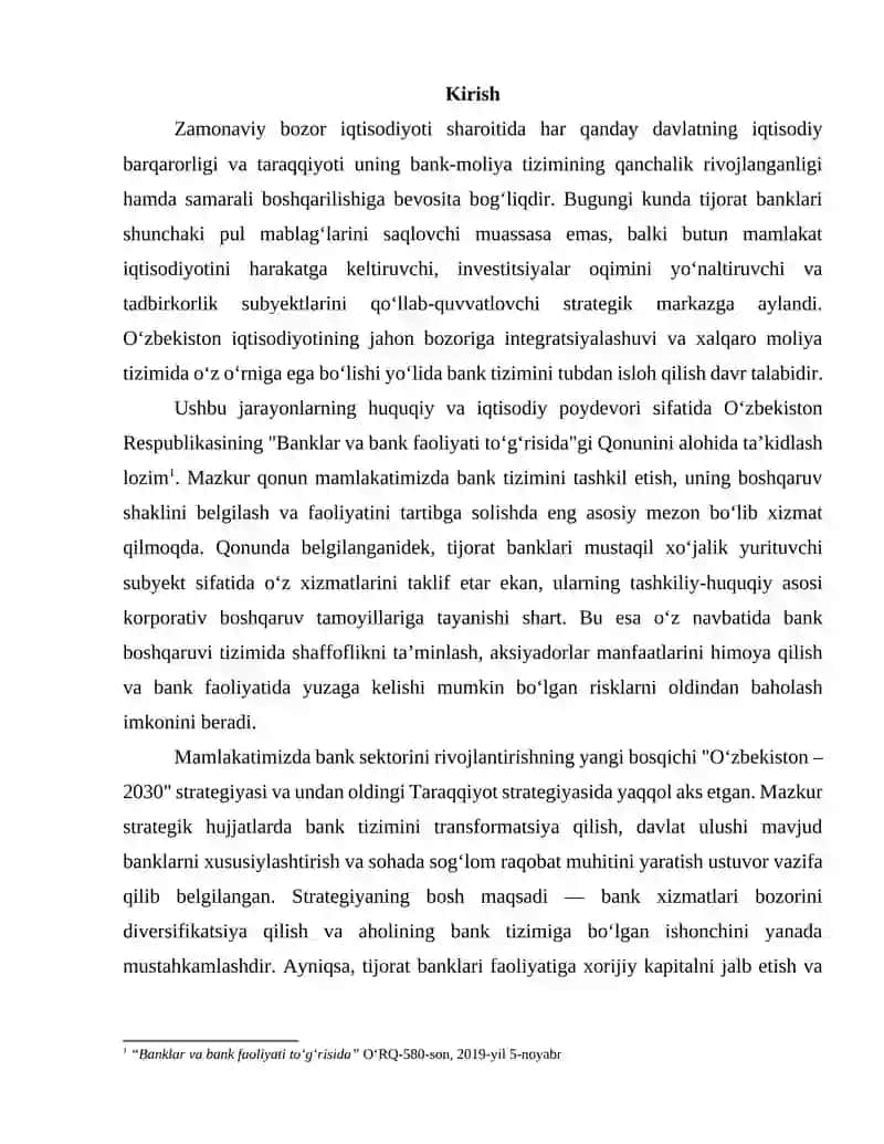 Tijorat bankini tashkil qilish va boshqarish tizimi 3