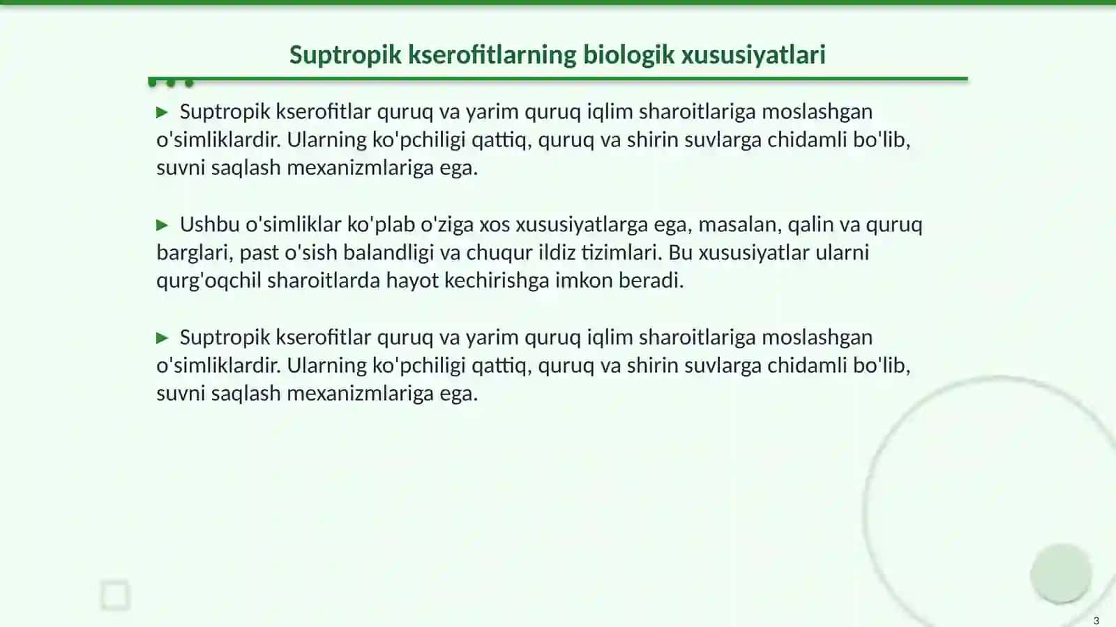 Suptropik kserofit - o'rmon oblasti tuproqlari 3
