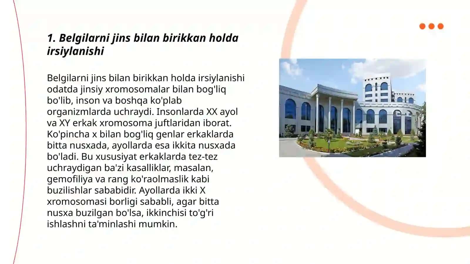 Belgilarni jins bilan birikkan holda irsiylanishi 3