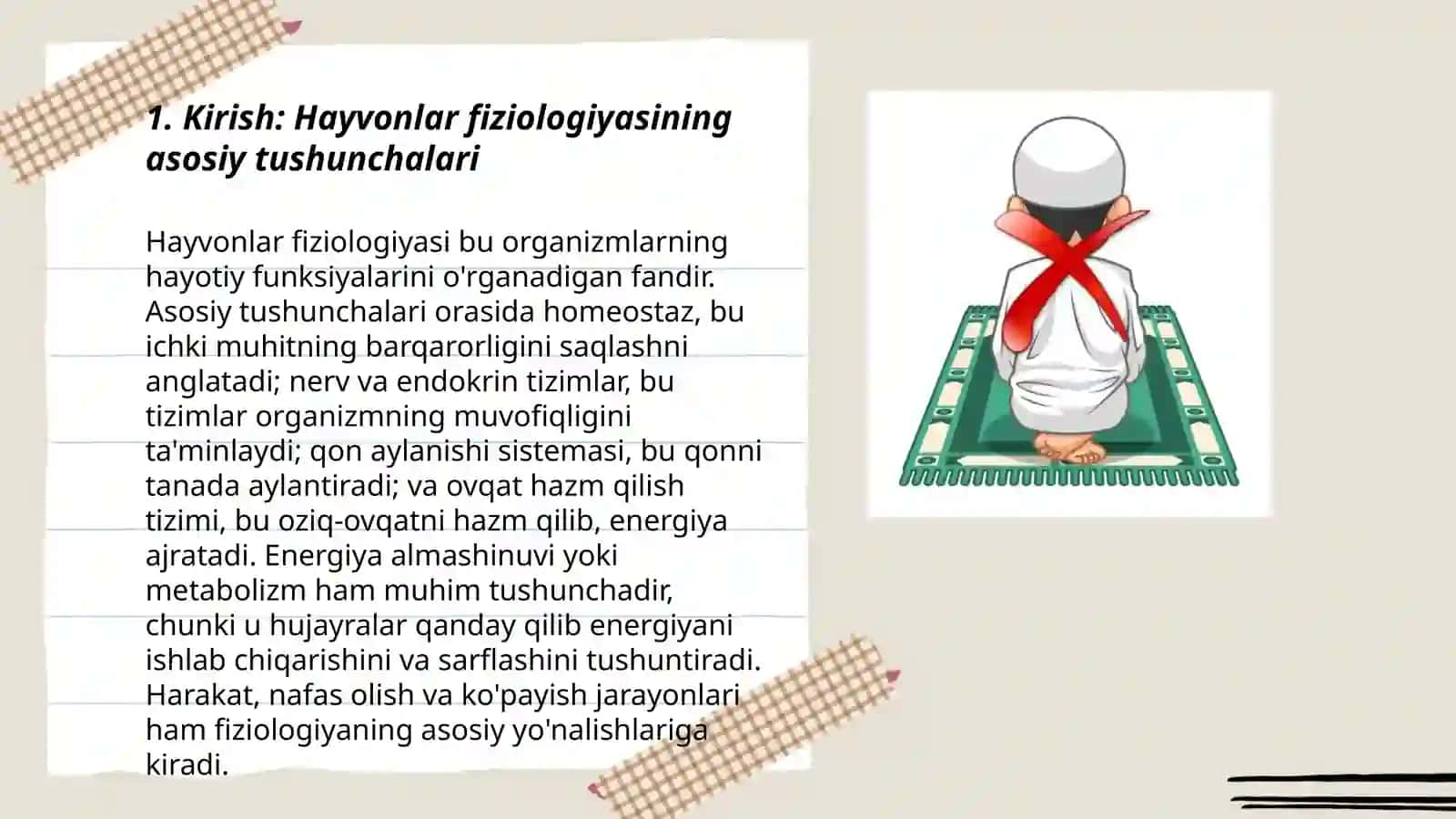 Hayvonlar fiziologiyasi 3