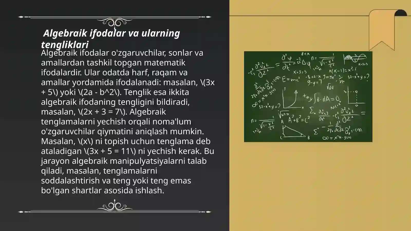 TIMSS xalqaro baholash dasturida "Algebra", "Geometriya" va "Maʼlumotlar va ehtimollik" mazmun sohasiga oid mashgʻulot ishlanmasini tayyorlash 3