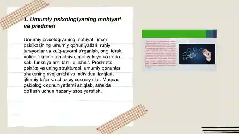 Umumiy psixologiya fanining paydo boʻlishi, taraqqiyot tarixi va tadqiqot metodlari 3