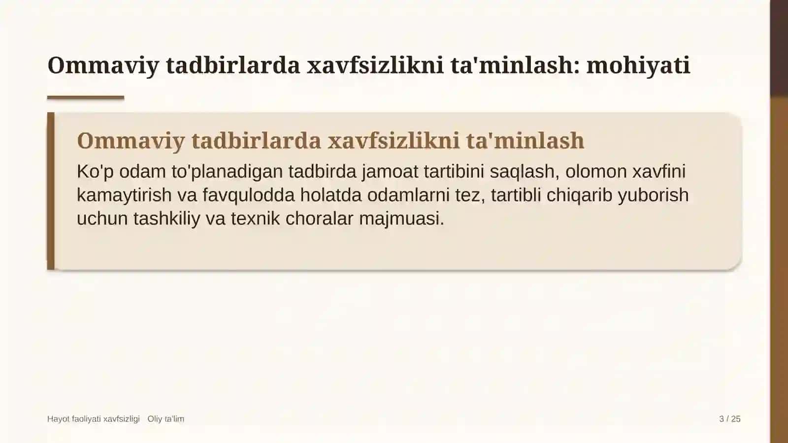 Kichik gidroelektr stansiyalarida ommaviy tadbirlarda xavfsizlikni ta'minlash 3