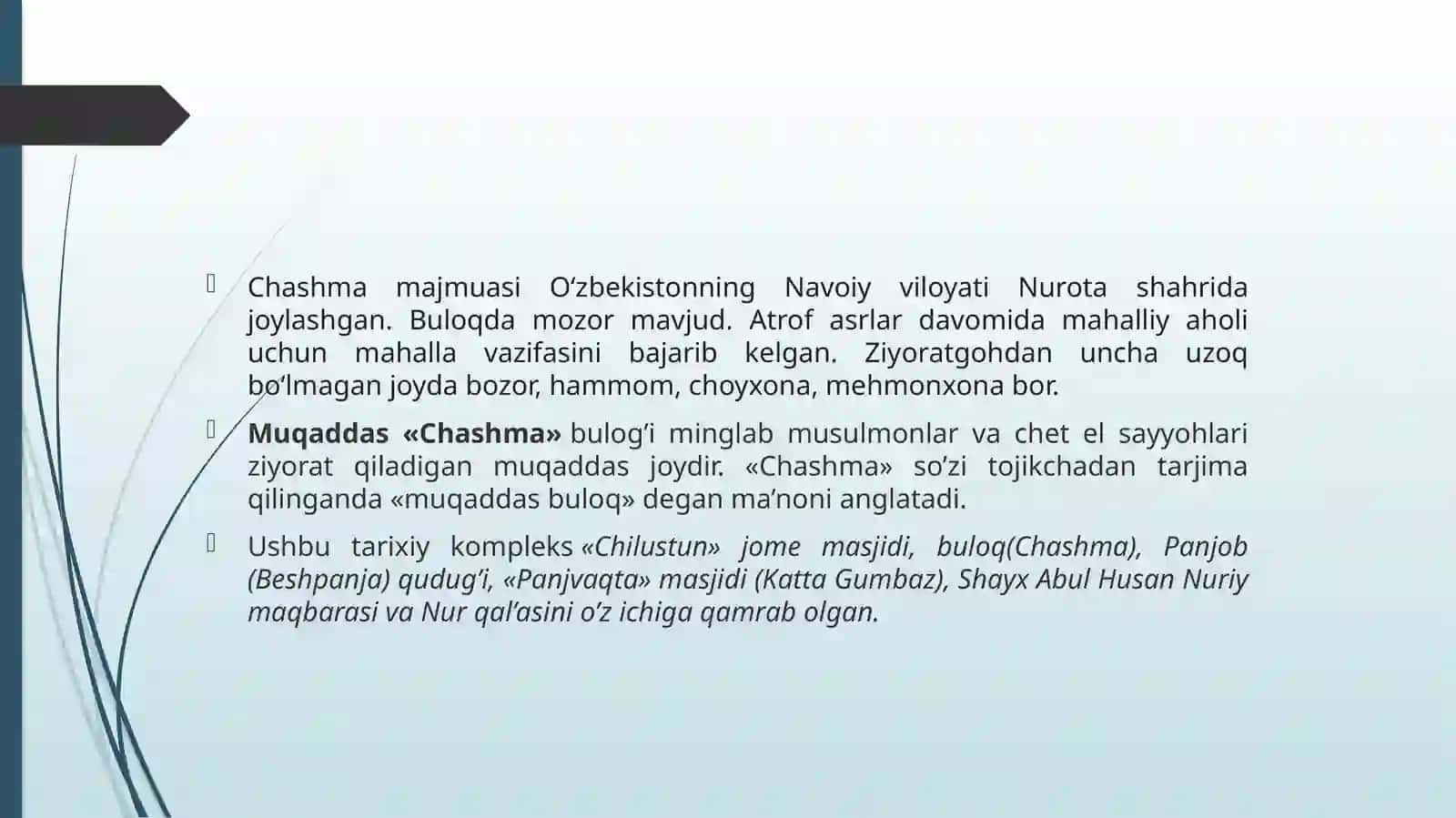 ChashmamajmuasiNurotatumani 3