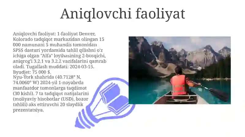 Aniqlovchi faoliyat 3