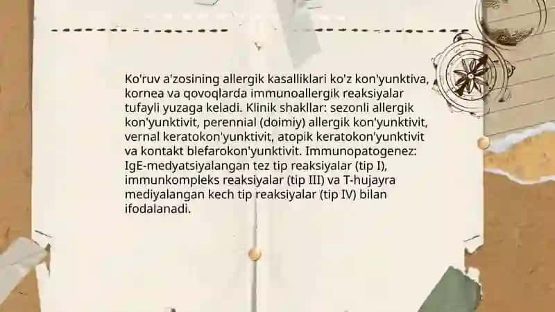 Ko'ruv a'zosining allergik kasalliklari va uning profilaktikasi 3