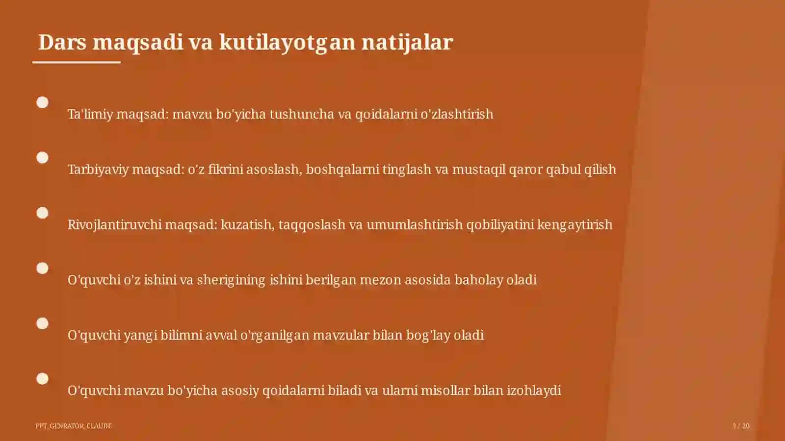 Ahmad Yugnakiy: Hibatul haqoyiq (7-sinf) 3