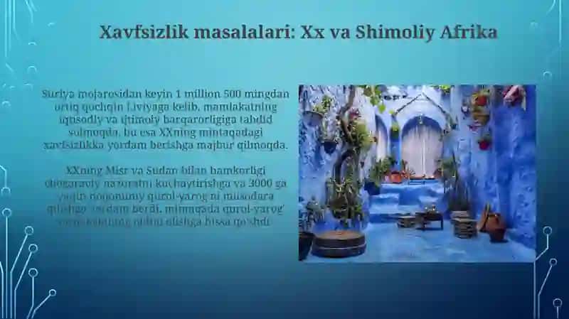 Xavfsizlik masalalari: XX va Shimoliy Afrika 3