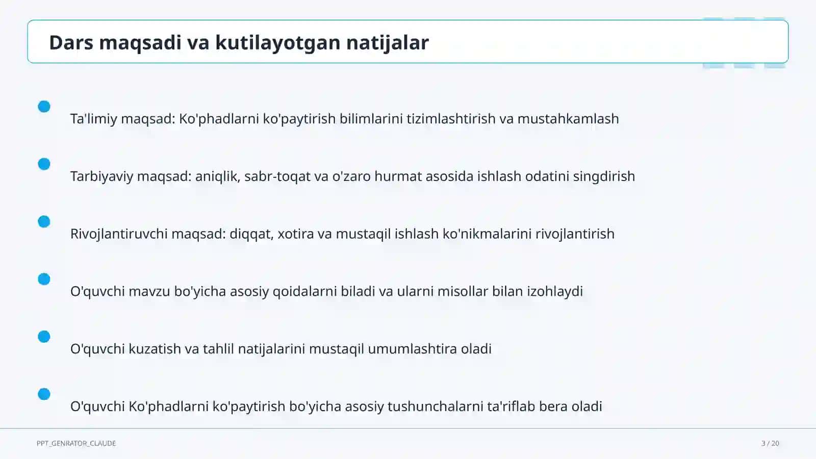Ko'phadlarni ko'paytirish (7-sinf) 3