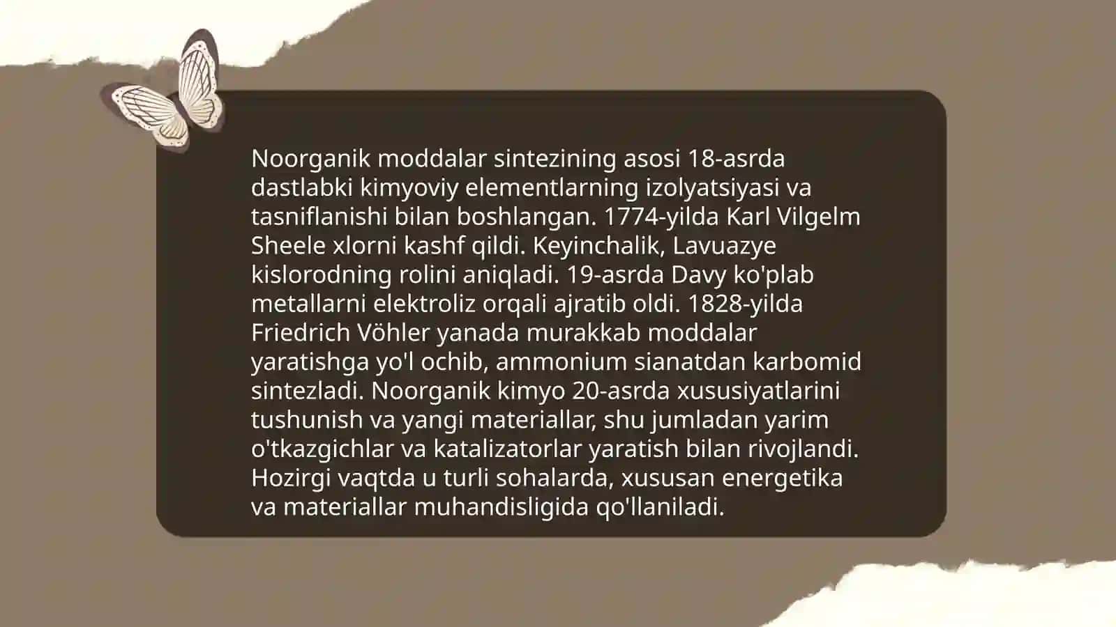 Noorganik moddalar sintezi 3