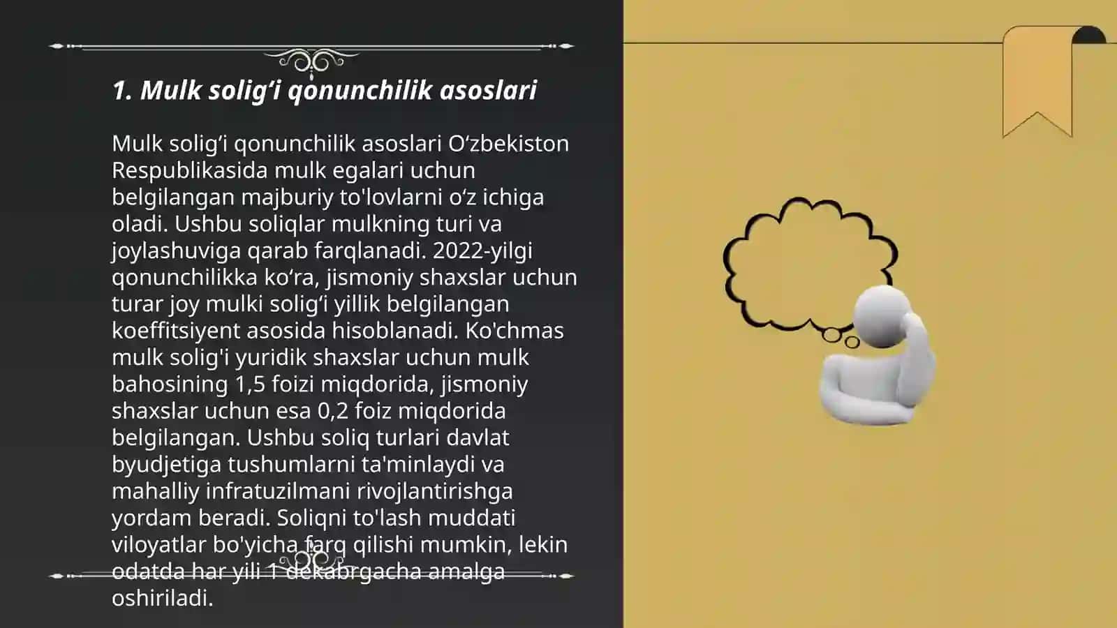Mulk soligʻi qonunchilik asoslari 3